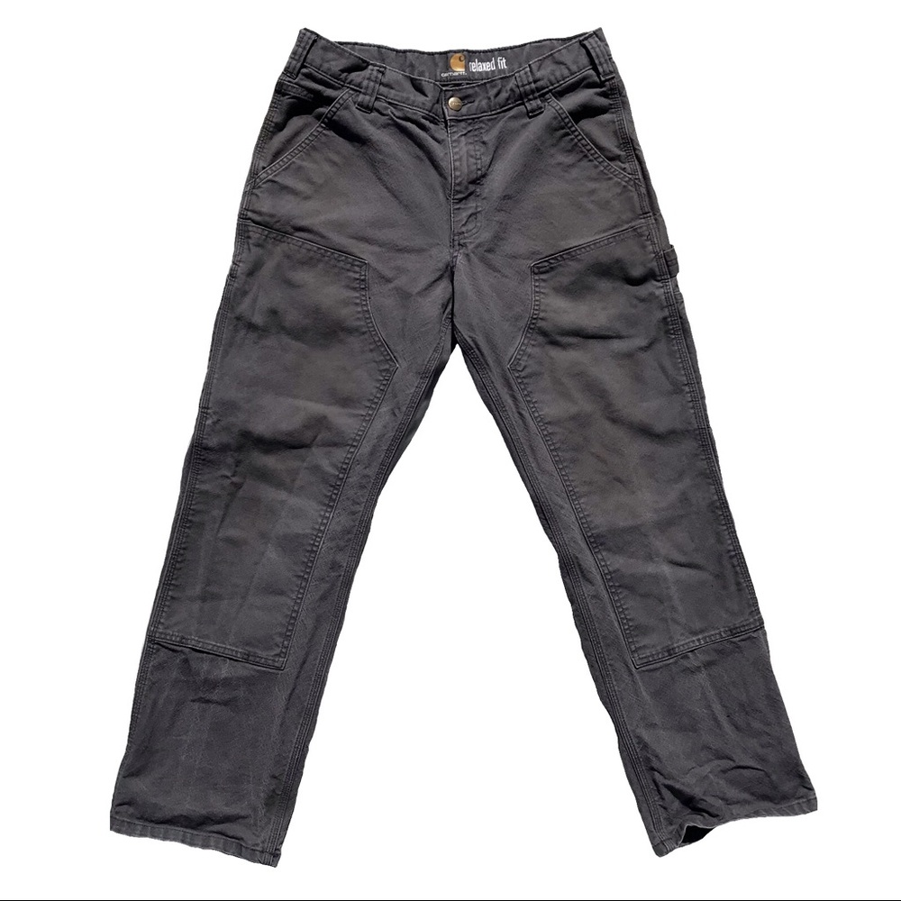 Grey Carhartt Relaxed Fit Cargo Pants